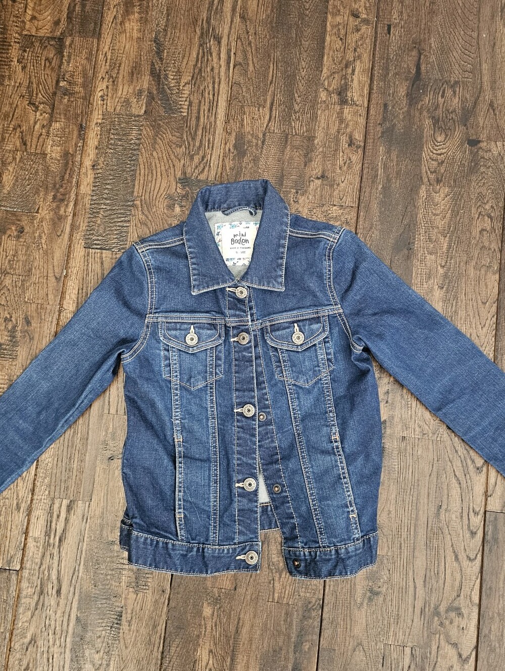 MINI BODEN GIRLS JEAN JACKET SIZE 9-10 YEAR